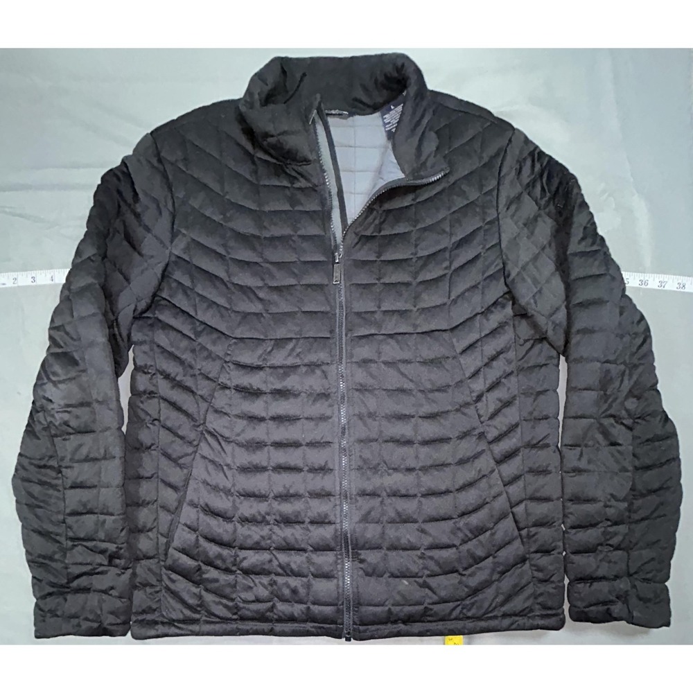 Ben Sherman Jacket Mens Large Black Quilted Full Zip Insulated Casual Pockets